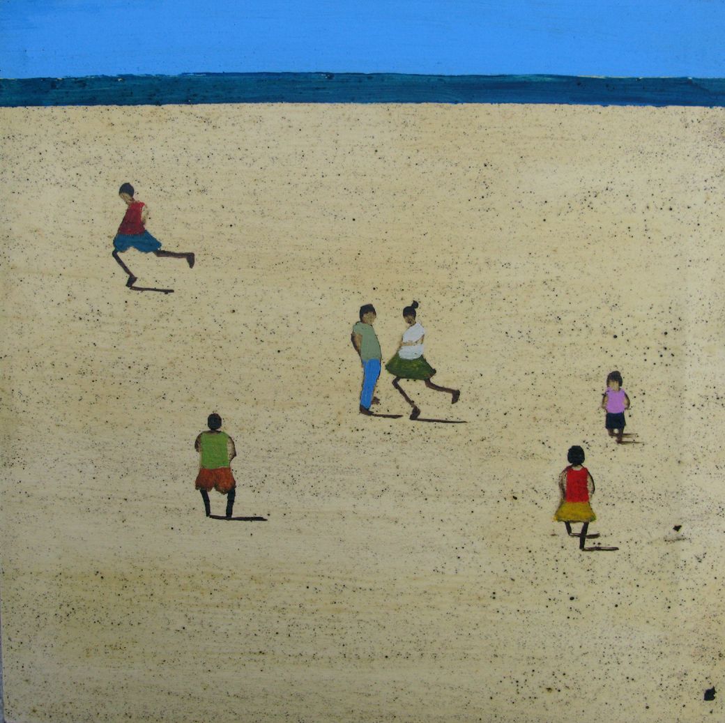 Tableau de MARCOS ZRIHEN NOWOTNY a pour titre  Holliday's time - Barcelona 2025 style figuratif dim : MARCOS ZRIHEN NOWOTNYprix:250