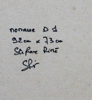 Tableau de STEPHANE RIME a pour titre  Noname D1 style abstrait dim : STEPHANE RIMEprix:690