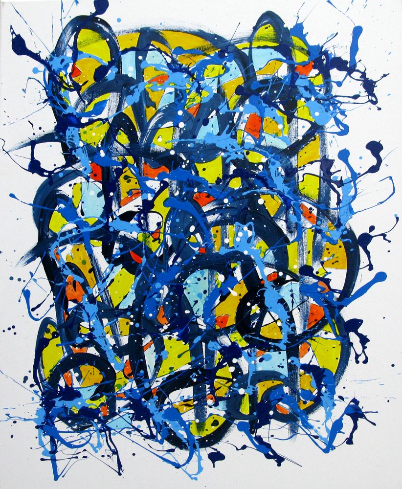 Tableau de STEPHANE RIME a pour titre  Noname E10 style abstrait dim : STEPHANE RIMEprix:690
