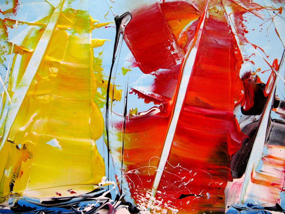 Tableau de F. BOUTET a pour titre  MARINE ABSTRAITE 2024-49 style abstrait dim : F. BOUTETprix:600