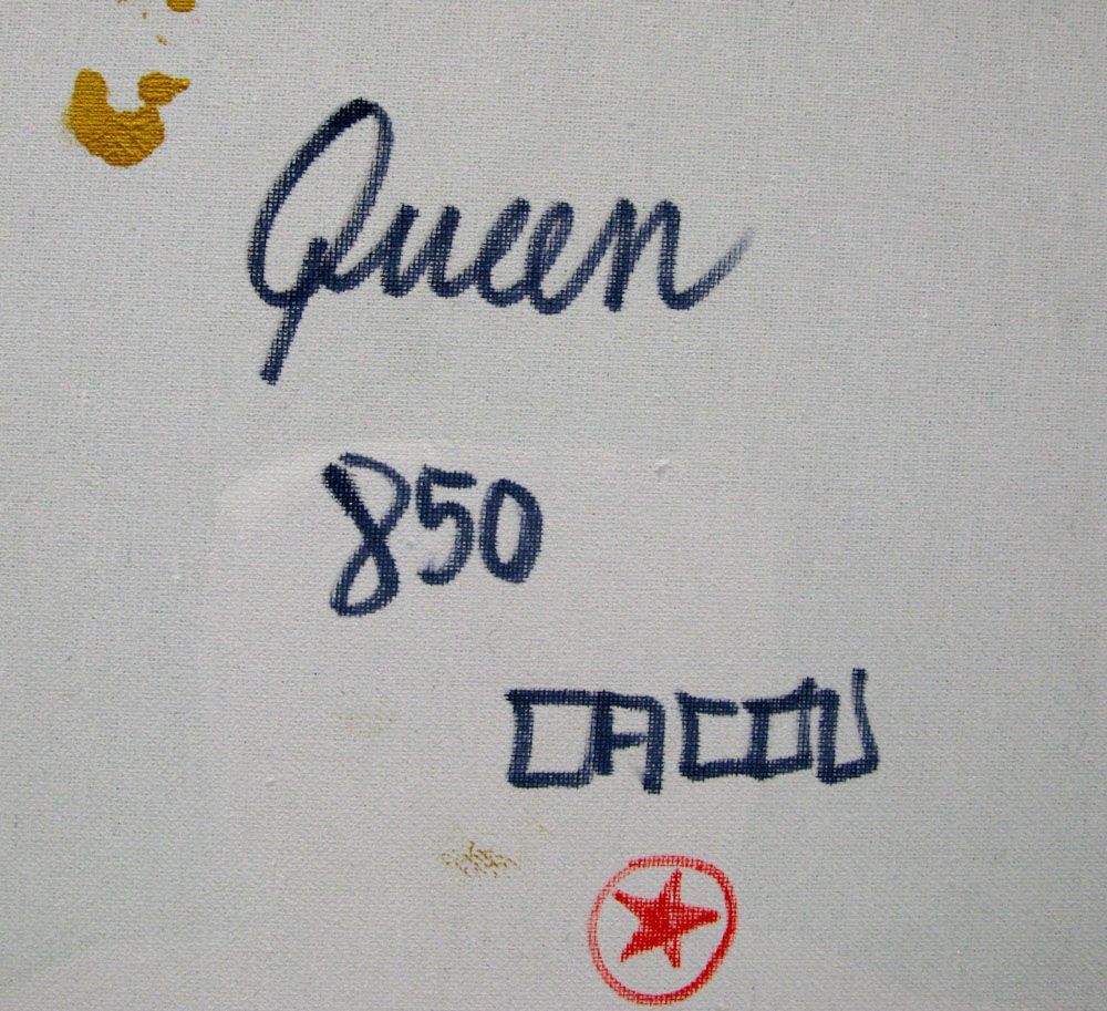 Tableau de CACOU a pour titre  Queen style graphique dim : CACOUprix:150