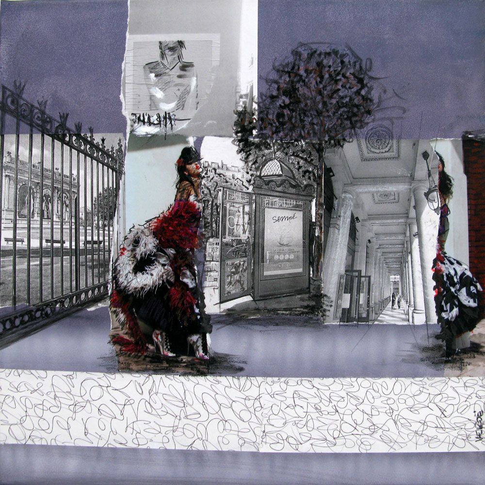 Tableau de VEROE a pour titre  PARIS style figuratif dim : VEROEprix:240