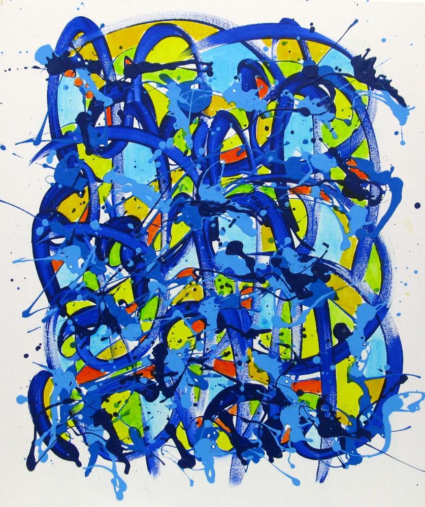 Tableau de STEPHANE RIME a pour titre  Noname E45 style abstrait dim : STEPHANE RIMEprix:250