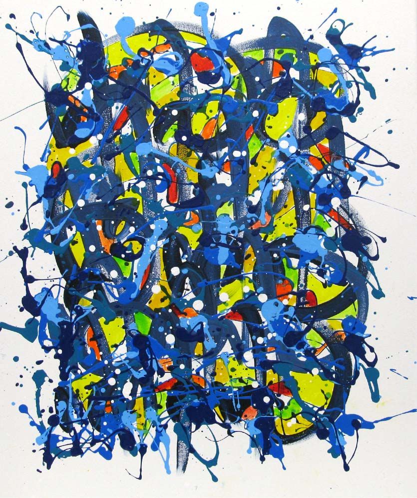Tableau de STEPHANE RIME a pour titre  Noname E37 style abstrait dim : STEPHANE RIMEprix:250