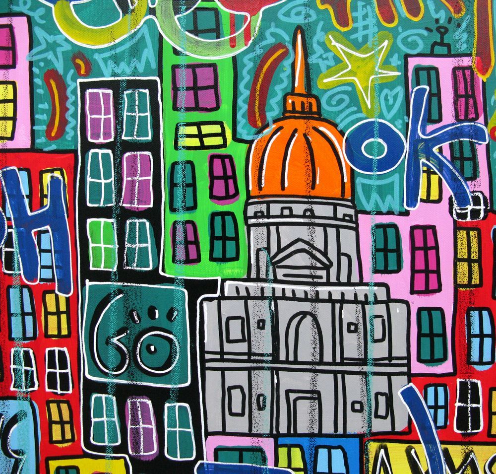 Tableau de RICO SAB a pour titre  ART PARIS style street pop art, street art dim : RICO SABprix:950