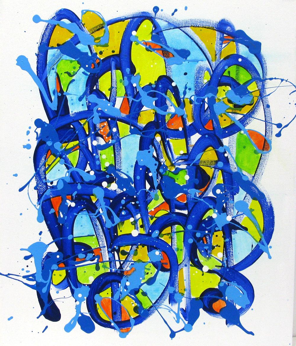 Tableau de STEPHANE RIME a pour titre  Noname E42 style abstrait dim : STEPHANE RIMEprix:230