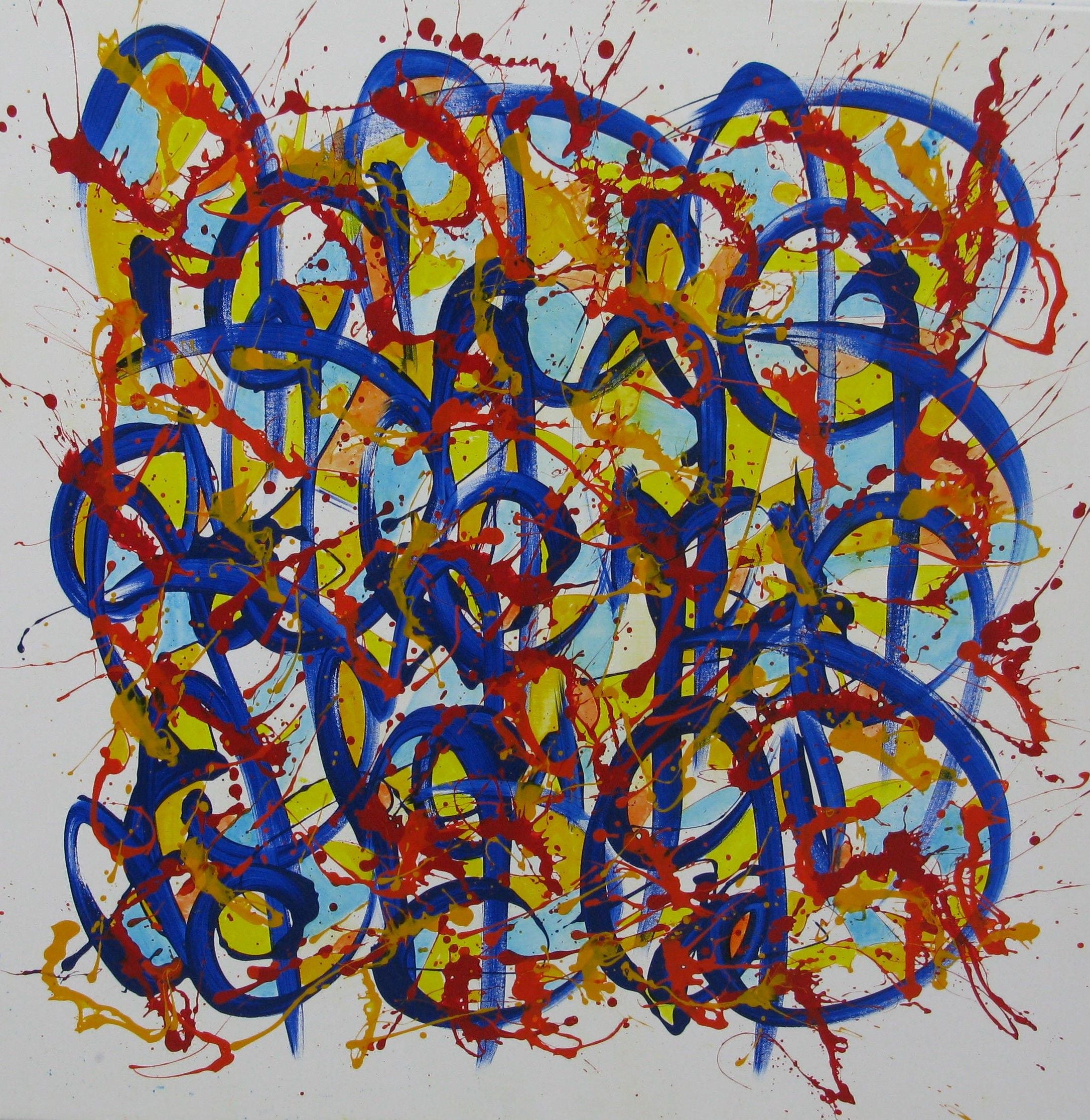 Tableau de STEPHANE RIME a pour titre  NO NAME E4 style abstrait dim : STEPHANE RIMEprix:850
