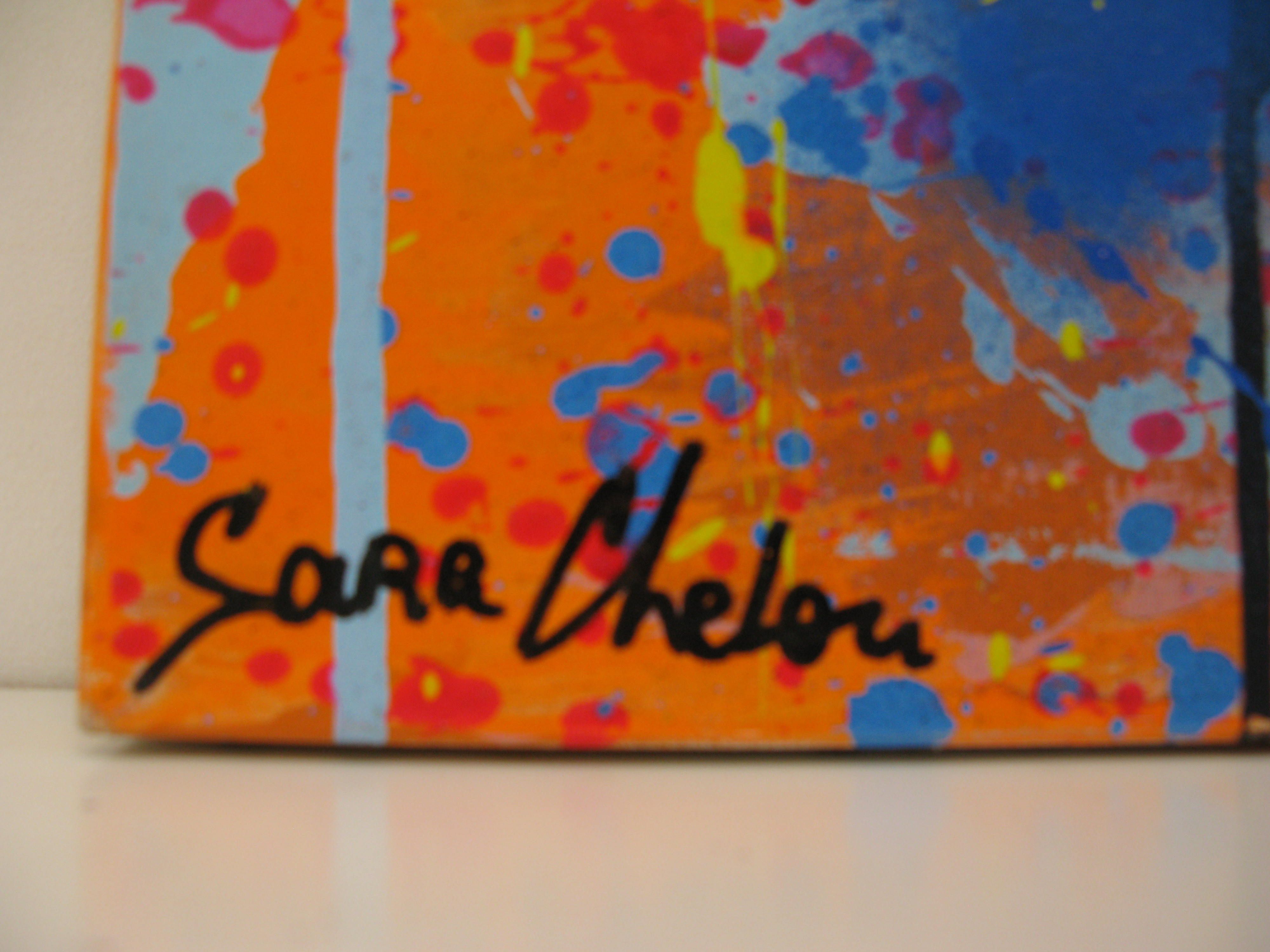 Tableau de SARA CHELOU a pour titre  American Graffiti style street pop art dim : SARA CHELOUprix:1300