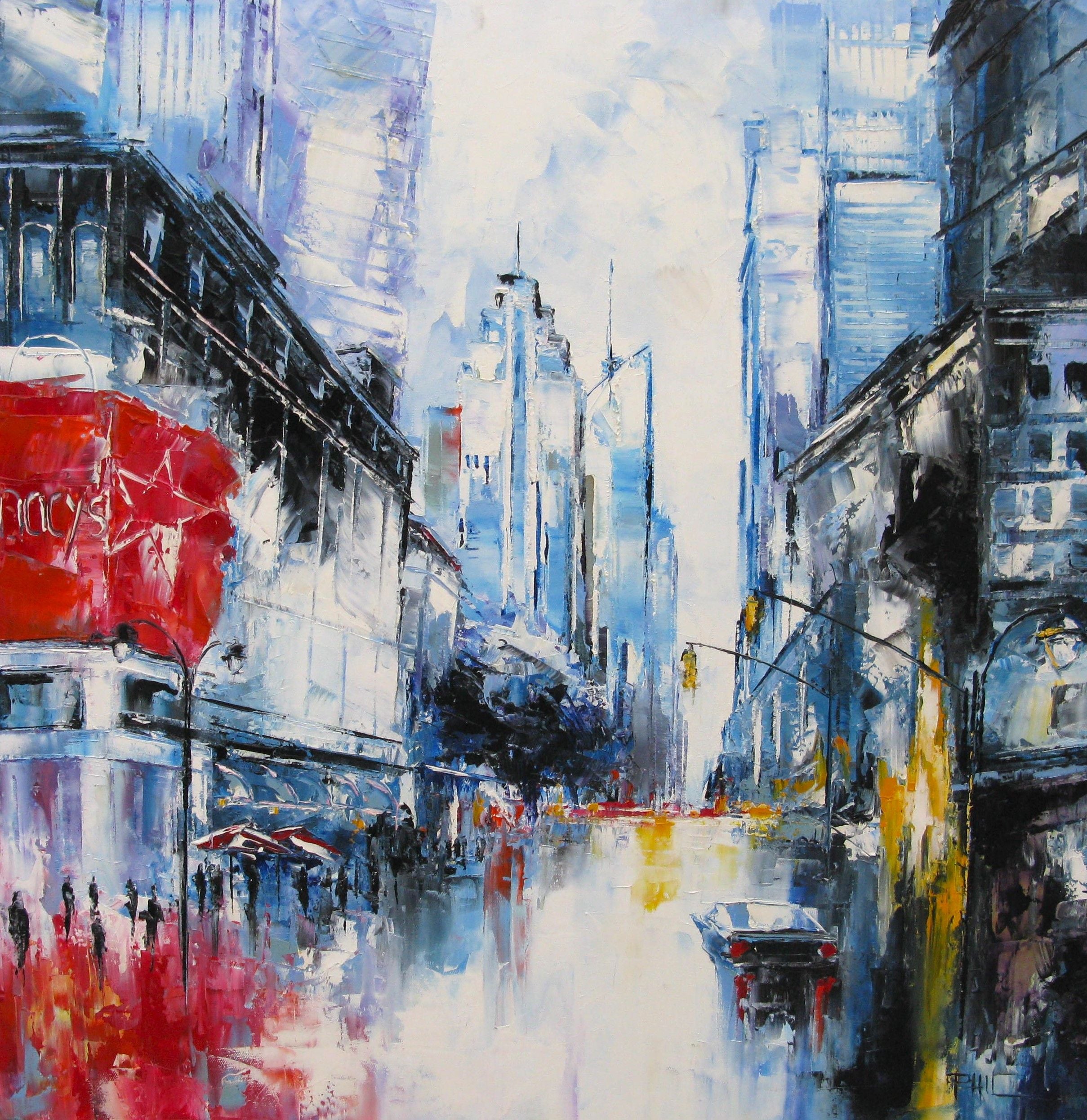 Tableau de PHIL a pour titre  Macy's, NY style figuratif dim : PHILprix:550