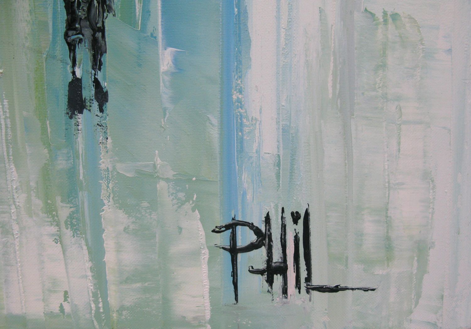 Tableau de PHIL a pour titre  Evening Times Square style figuratif dim : PHILprix:700