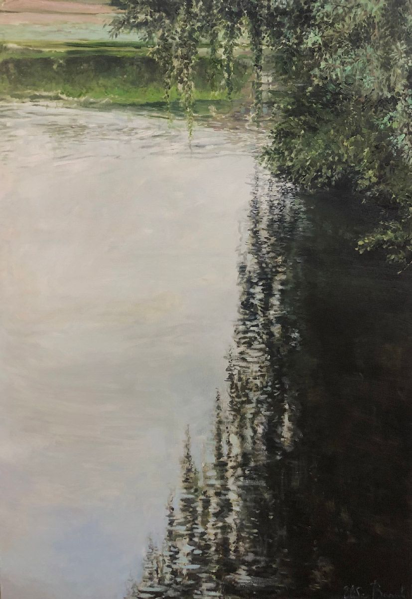 Tableau de ELISE BARAT a pour titre  Saules style figuratif dim : ELISE BARATprix:1100
