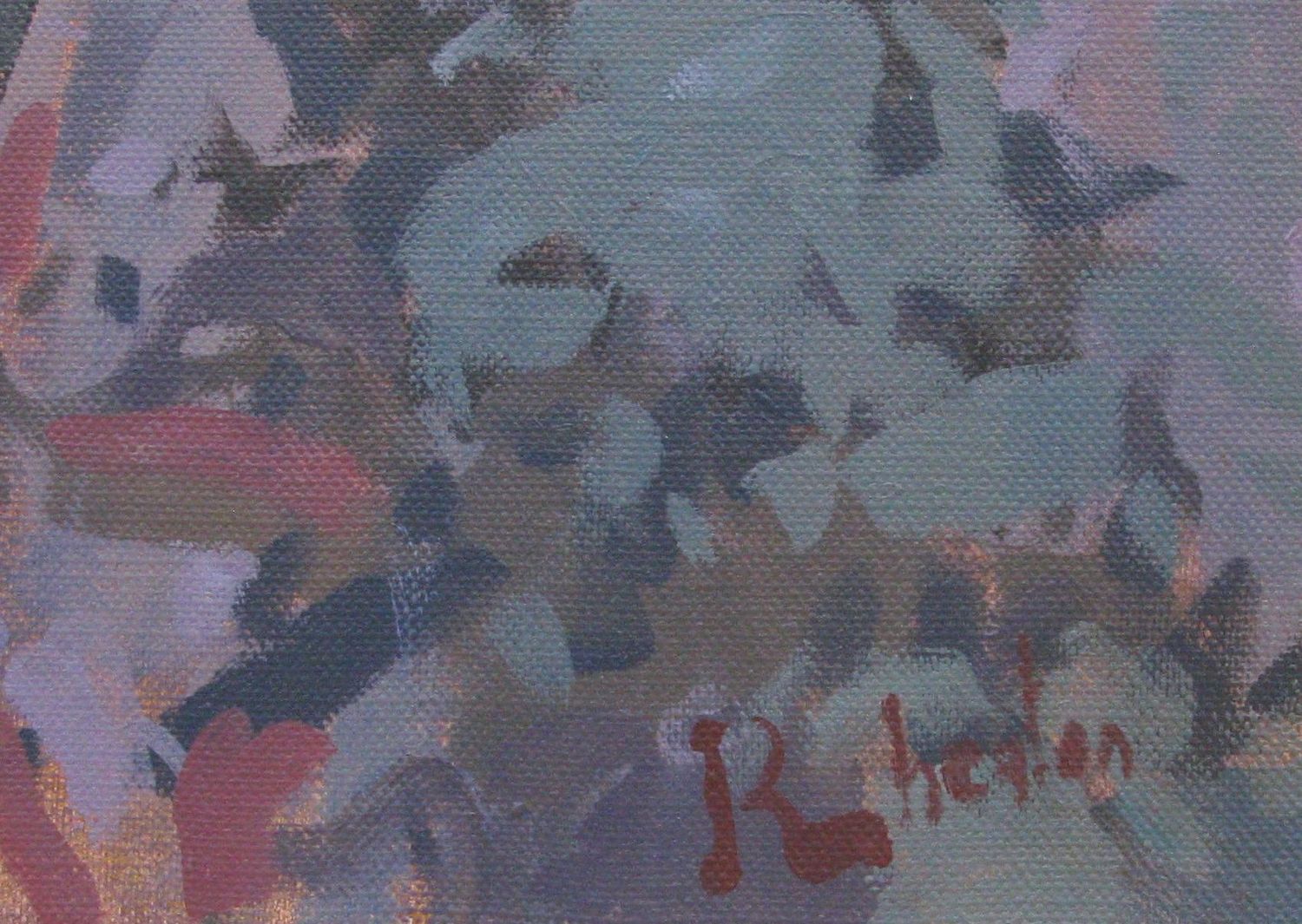 Tableau de HEATON RUDYARD a pour titre  Rooftop Pool style figuratif dim : HEATON RUDYARDprix:900
