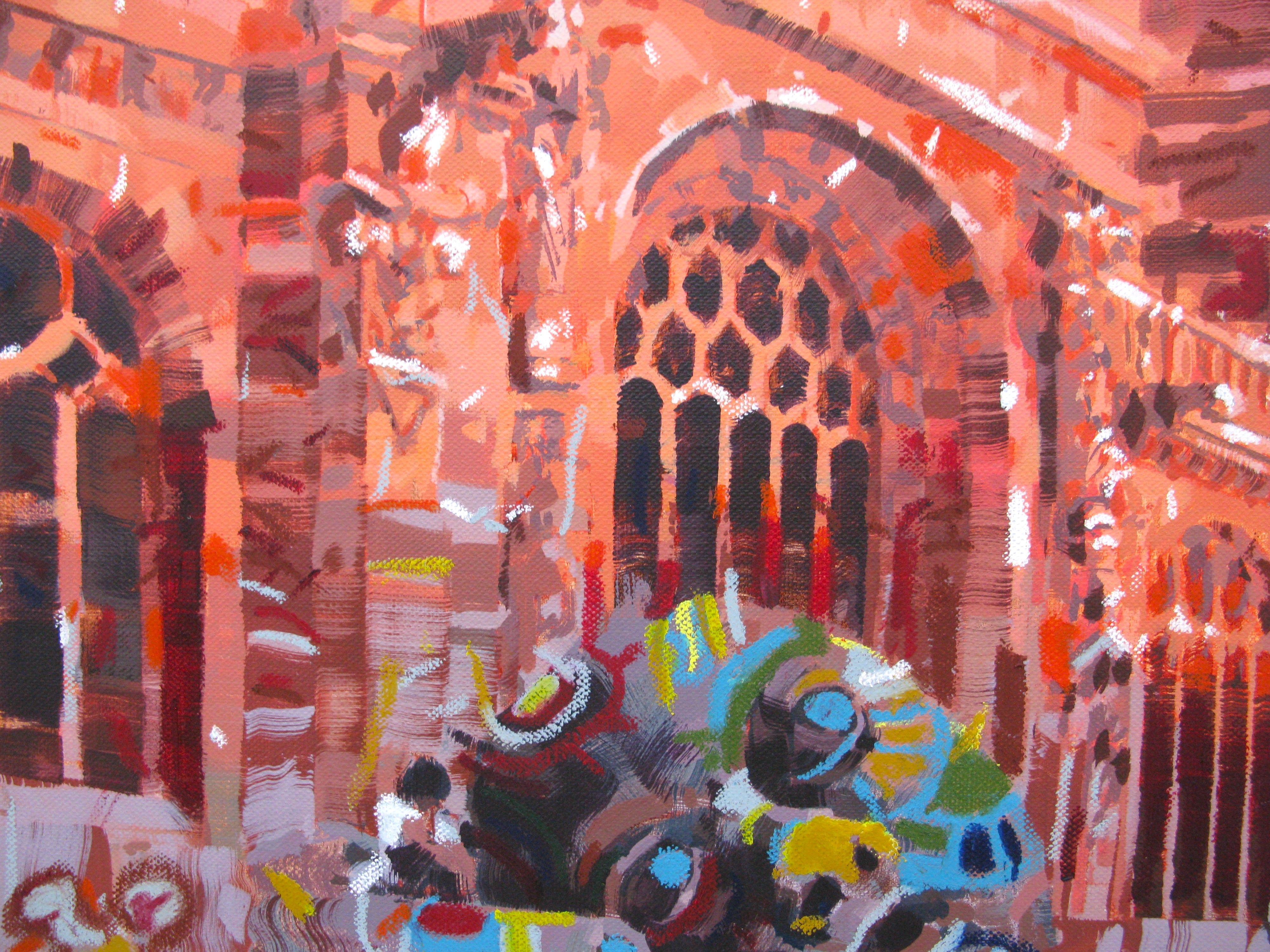 Tableau de HEATON RUDYARD a pour titre  Regard de St Eustache style figuratif dim : HEATON RUDYARDprix:900