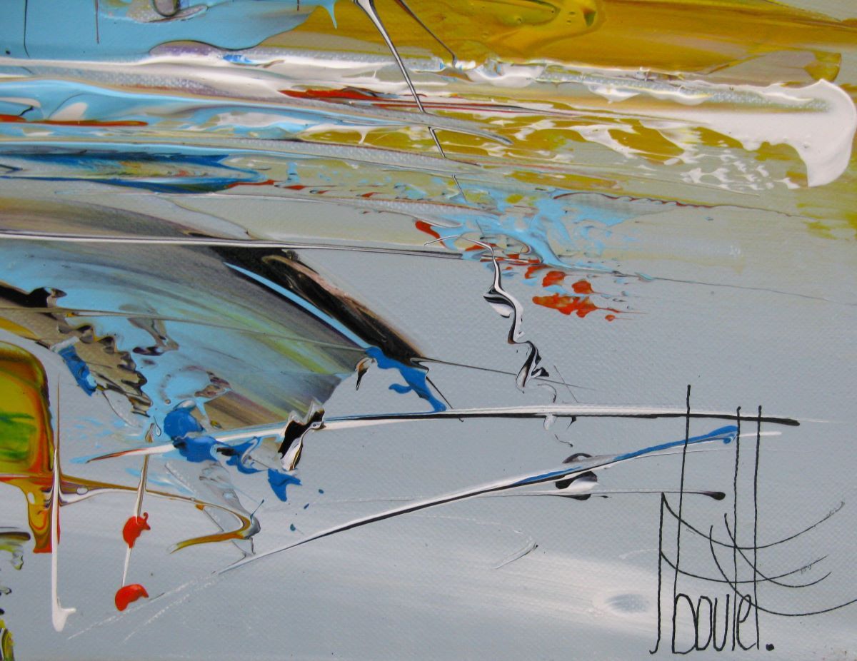 Tableau de F. BOUTET a pour titre  Marine abstraite 2024-65 style figuratif dim : F. BOUTETprix:800