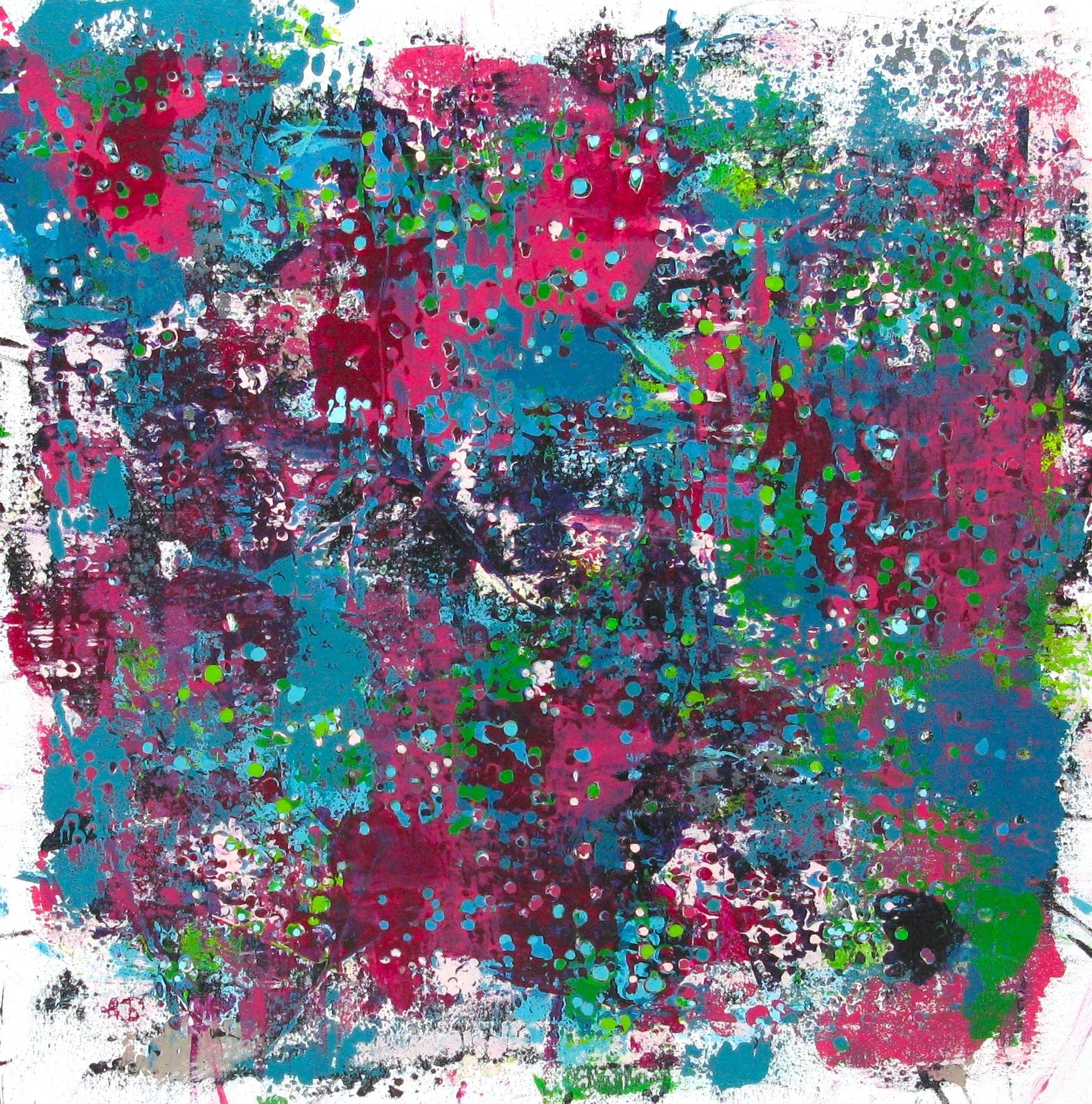 Tableau de CELINE WEBER a pour titre  STONE SONGES style abstrait dim : CELINE WEBERprix:950