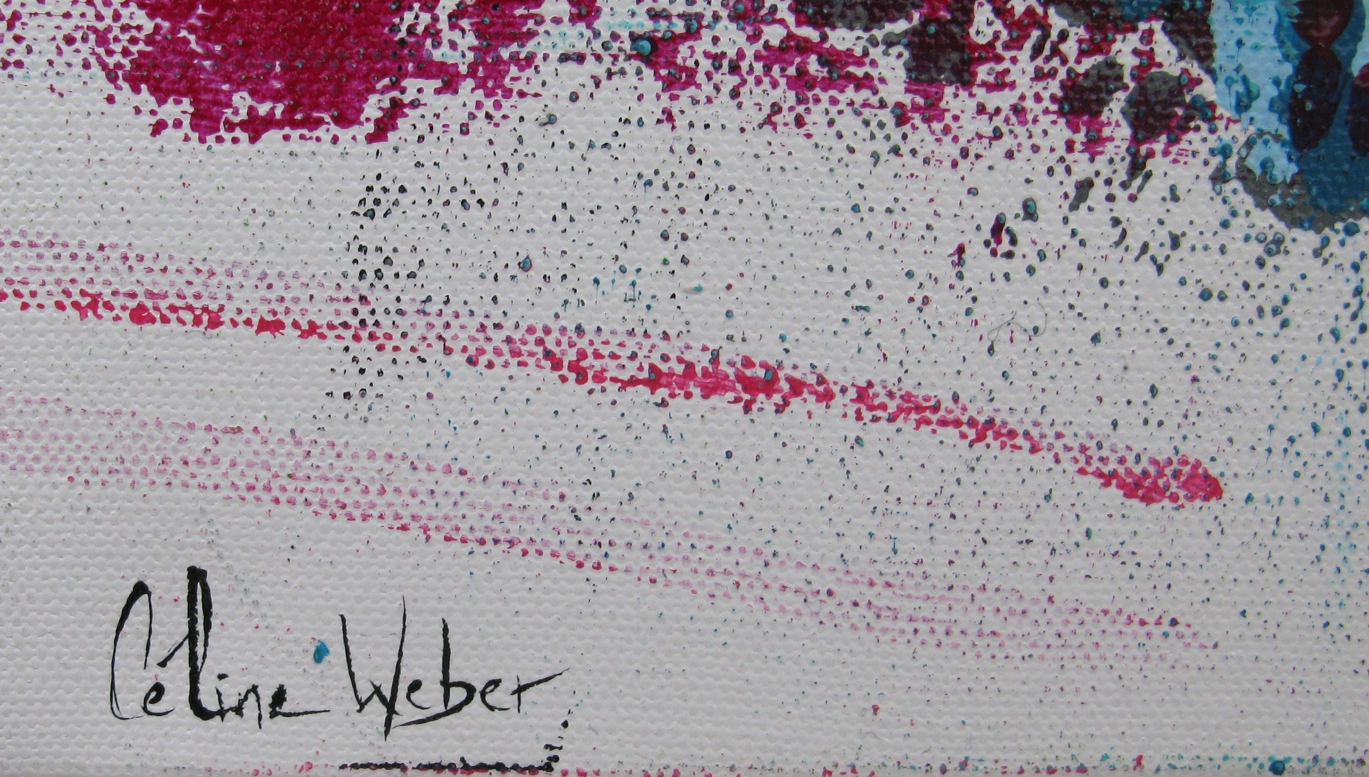 Tableau de CELINE WEBER a pour titre  STONE PAR UNE NUIT D'ÉTÉ style abstrait dim : CELINE WEBERprix:950