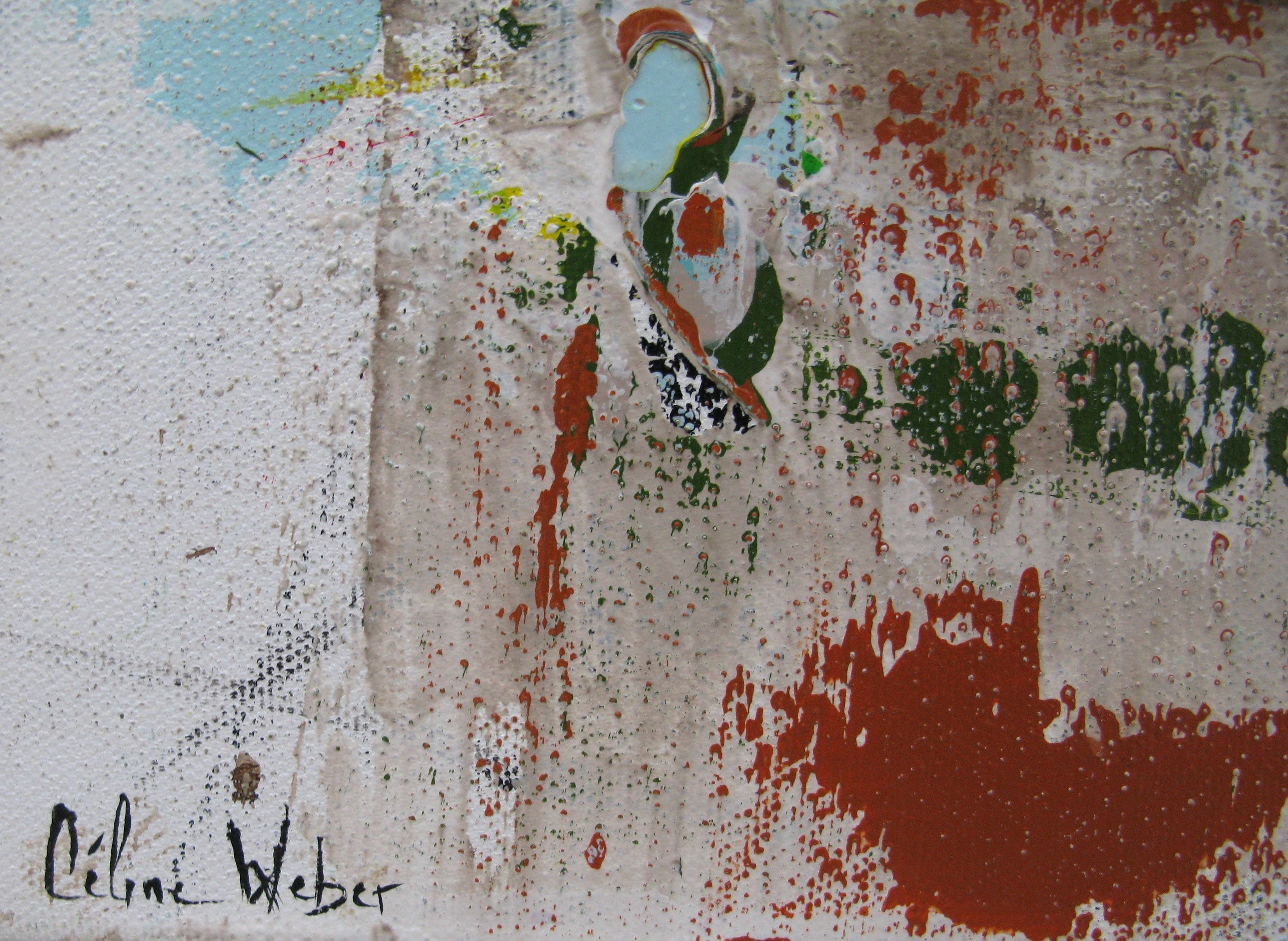 Tableau de CELINE WEBER a pour titre  STONE CITRINE style abstrait dim : CELINE WEBERprix:1150