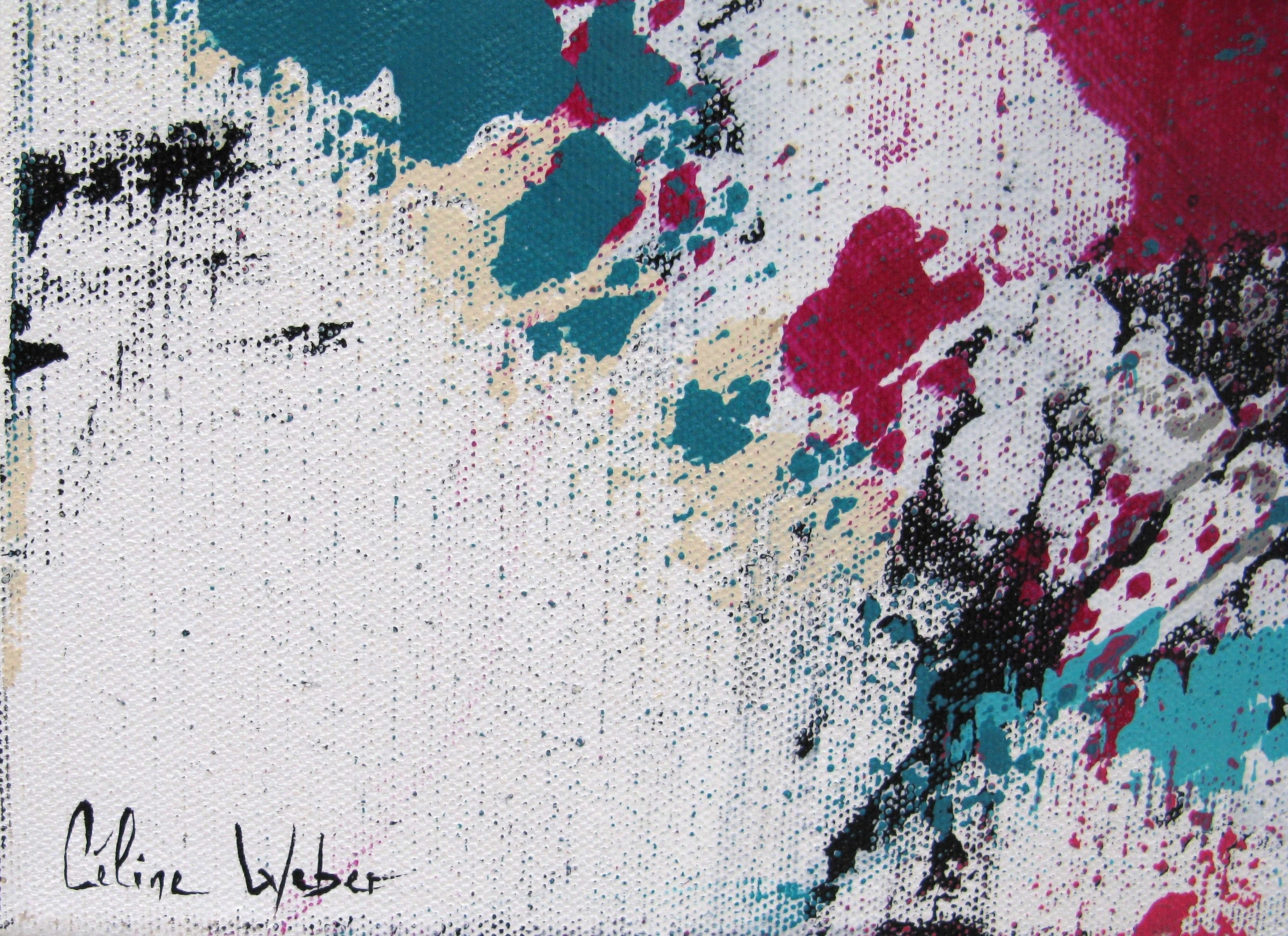 Tableau de CELINE WEBER a pour titre  STONE ÉQUATEUR style abstrait dim : CELINE WEBERprix:1150