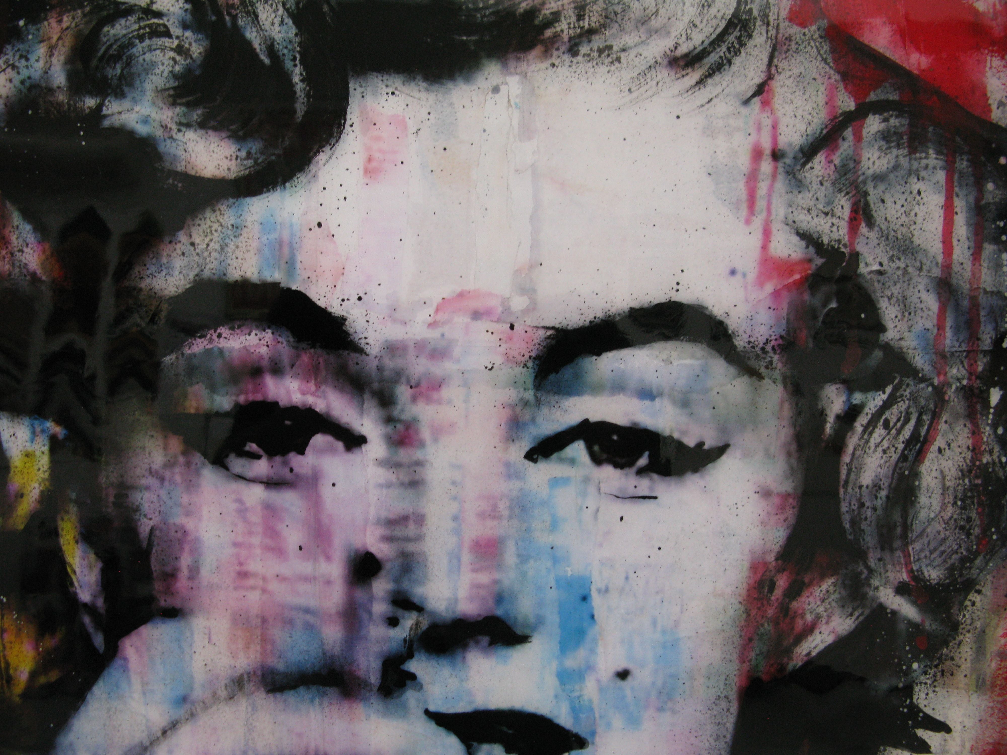 Tableau de THIERRY RASINE a pour titre  Hollywood star style street pop art dim : THIERRY RASINEprix:1100