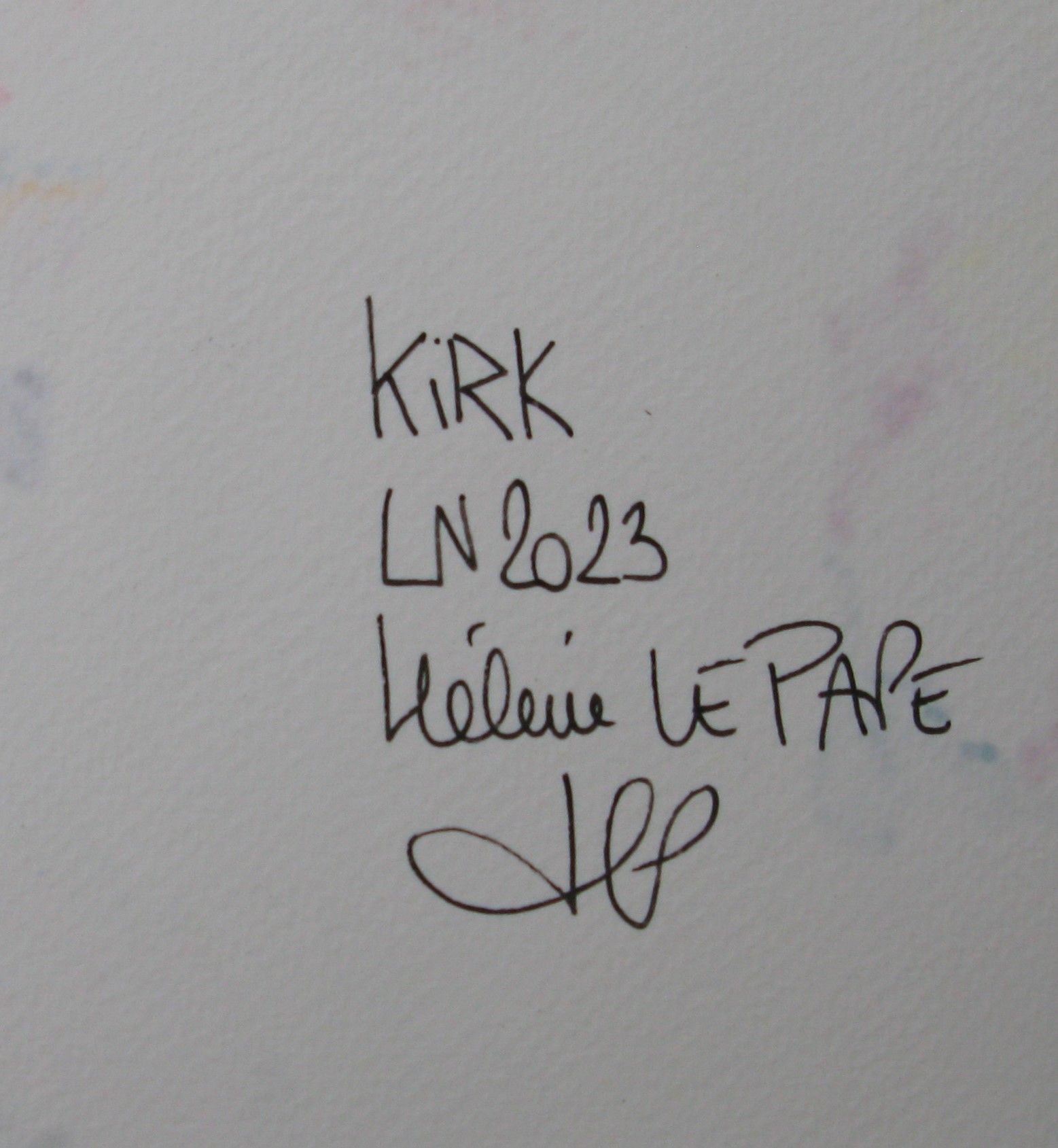 Dessin de LN LE PAPE a pour titre  Kirk style street pop art dim : LN LE PAPEprix:50