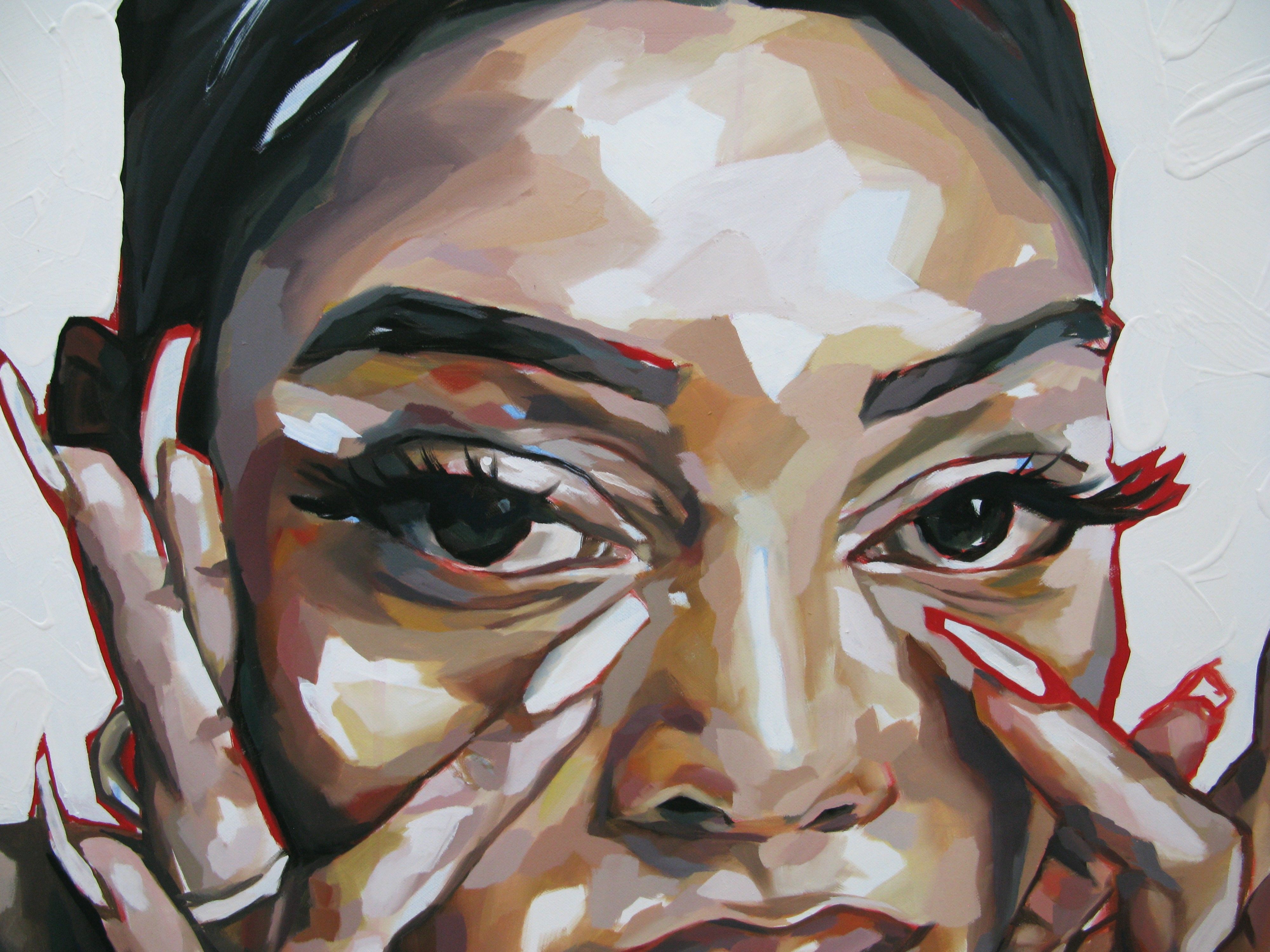Tableau de FRESHA D a pour titre  Regard style street art  dim : FRESHA Dprix:950