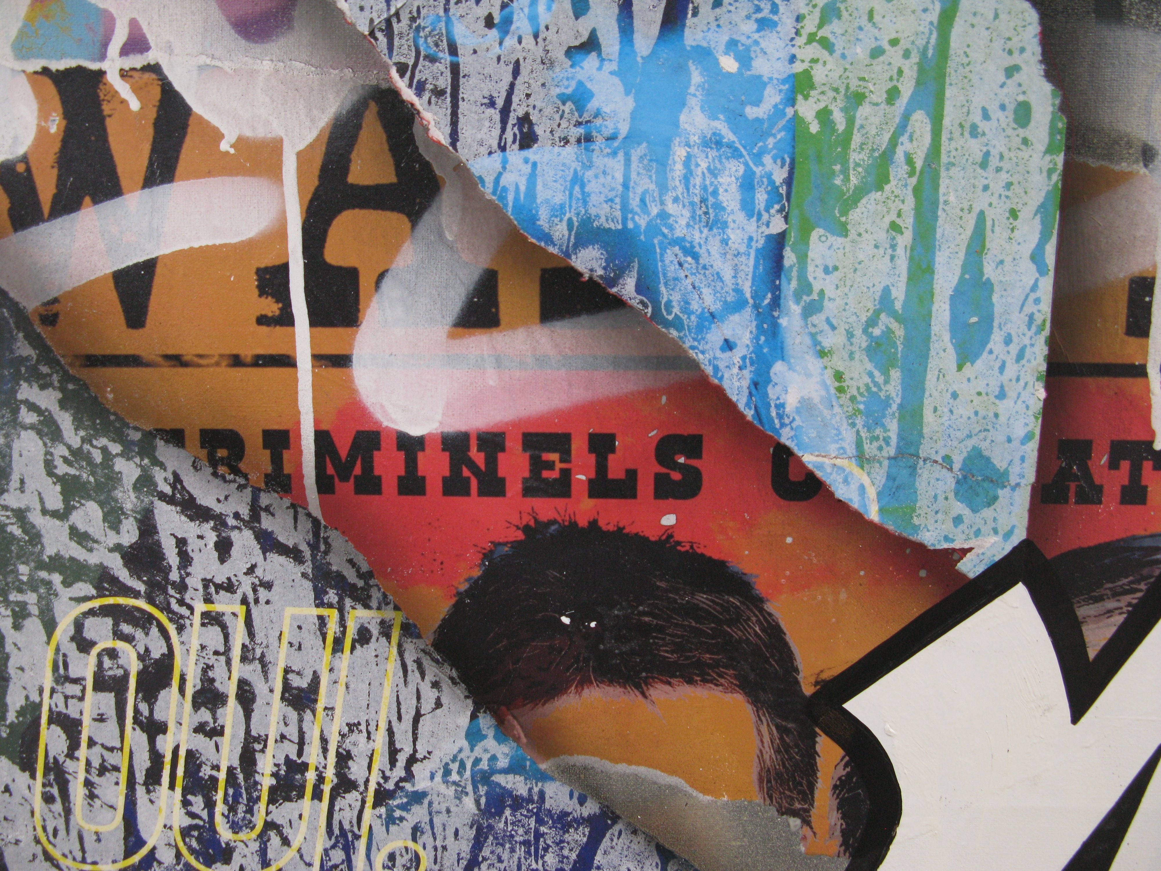 Tableau de KENY a pour titre  Paradise Paris style graffiti, street art dim : KENYprix:800