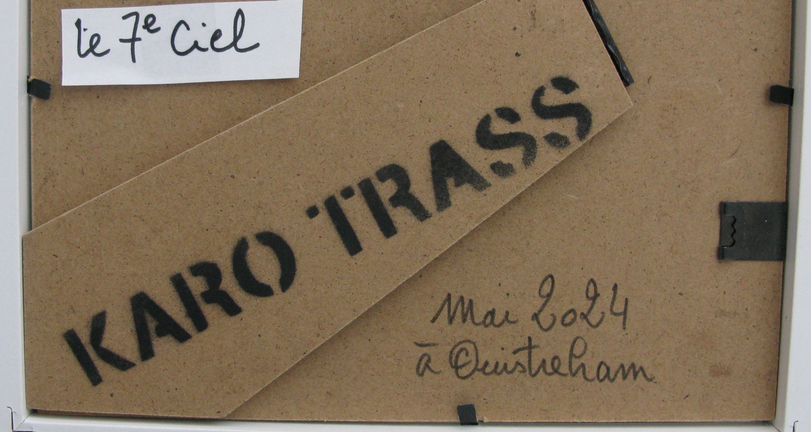Tableau de KARO TRASS a pour titre  Le 7ème ciel style street pop art, street art dim : KARO TRASSprix:50