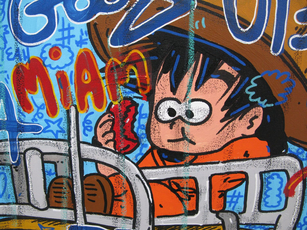 Tableau de RICO SAB a pour titre  Good vibes bulma style street pop art, street art dim : RICO SABprix:950