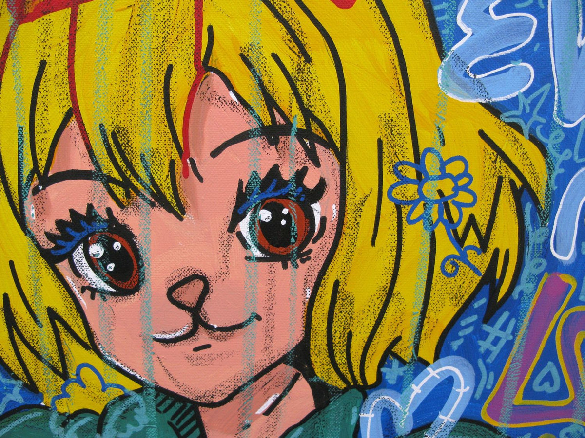 Tableau de RICO SAB a pour titre  Hey carrot style street pop art, street art dim : RICO SABprix:950