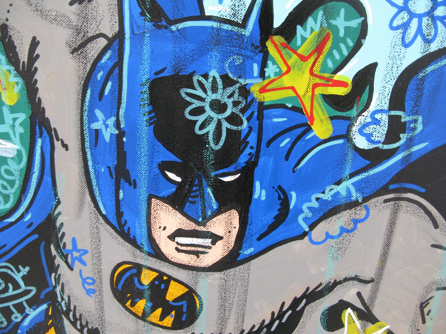 Tableau de RICO SAB a pour titre  Yo Batman style street pop art, street art dim : RICO SABprix:1350