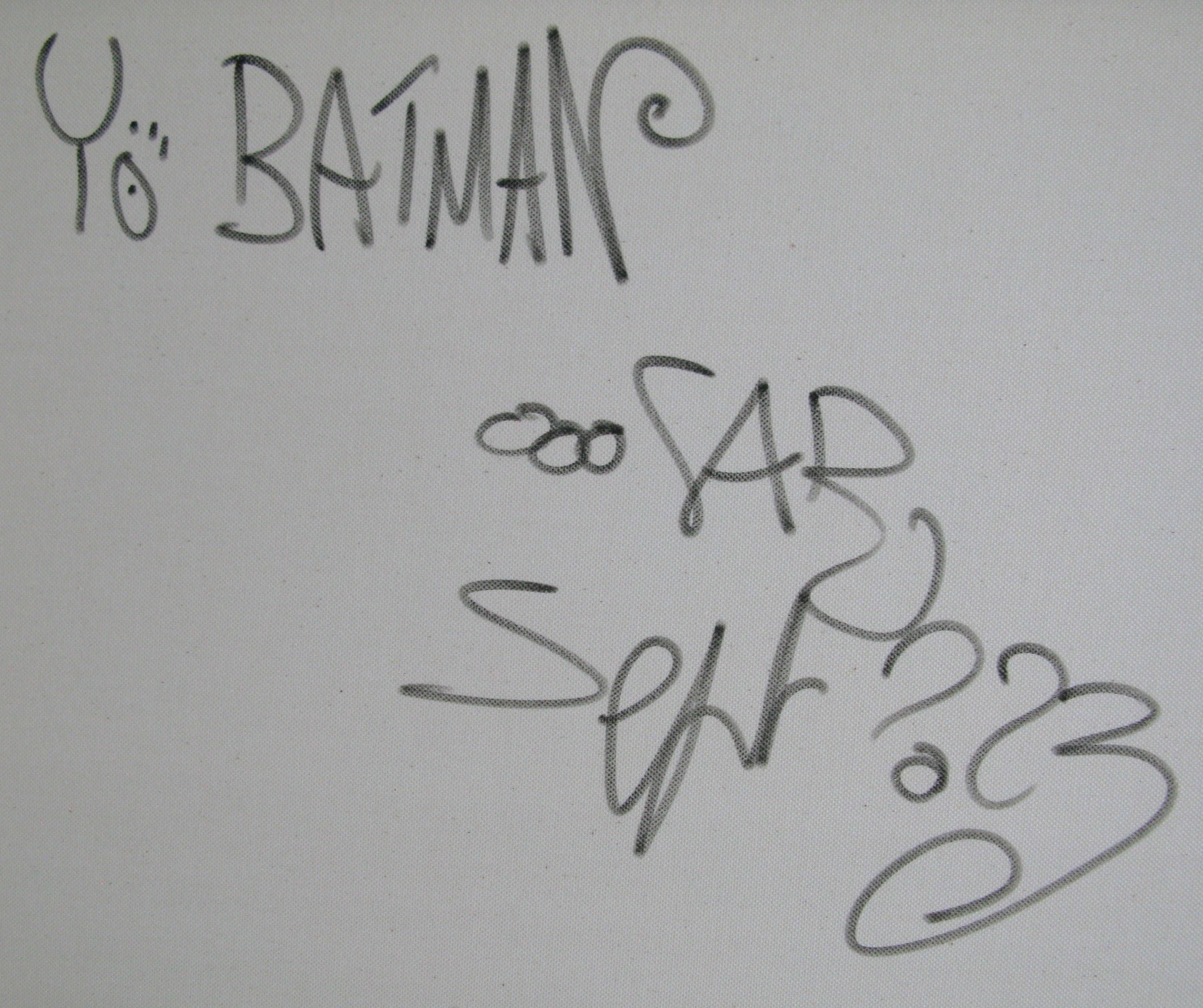 Tableau de RICO SAB a pour titre  Yo Batman style street pop art, street art dim : RICO SABprix:1350
