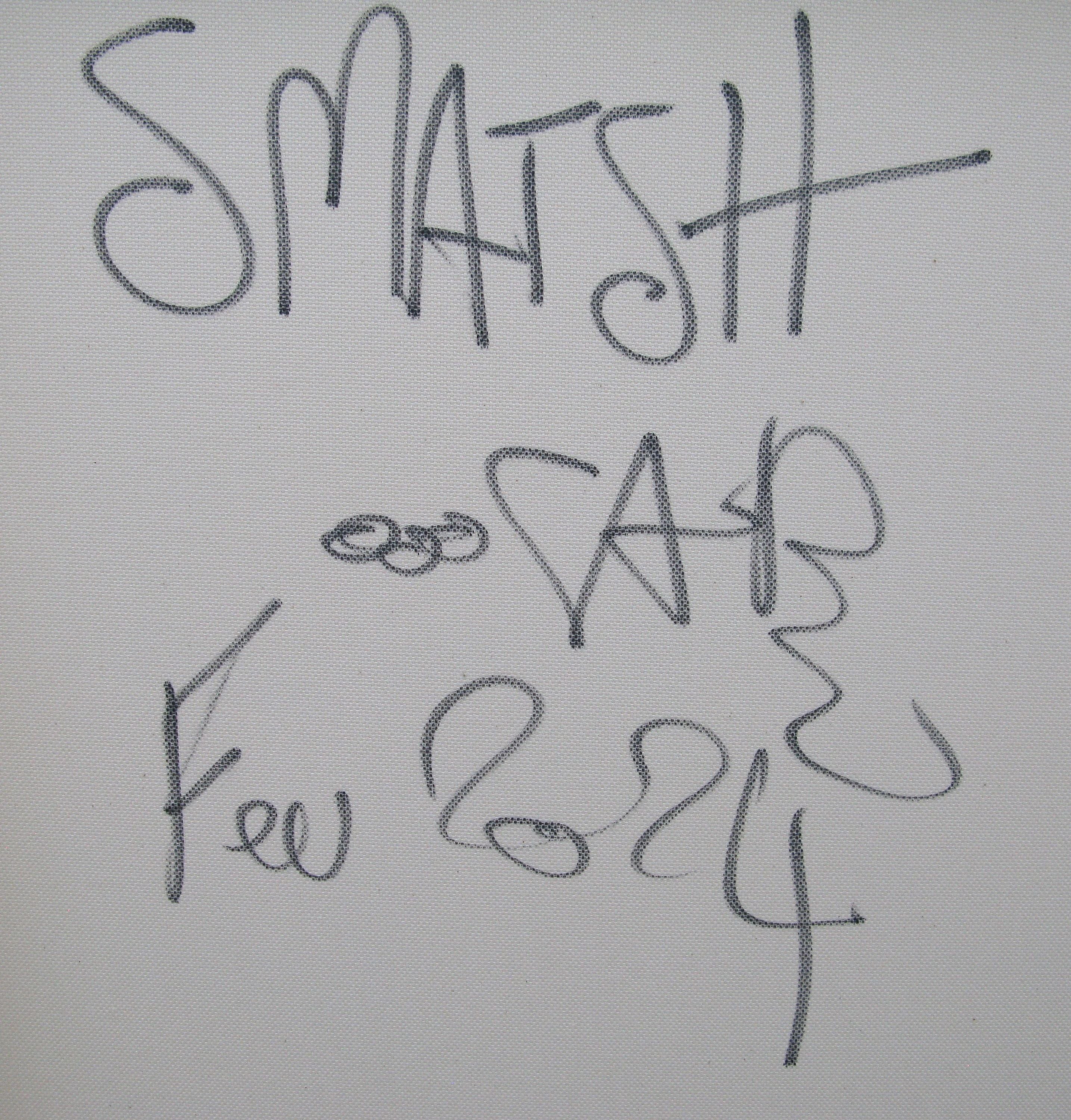 Tableau de RICO SAB a pour titre  Smatsh style street pop art, street art dim : RICO SABprix:1350