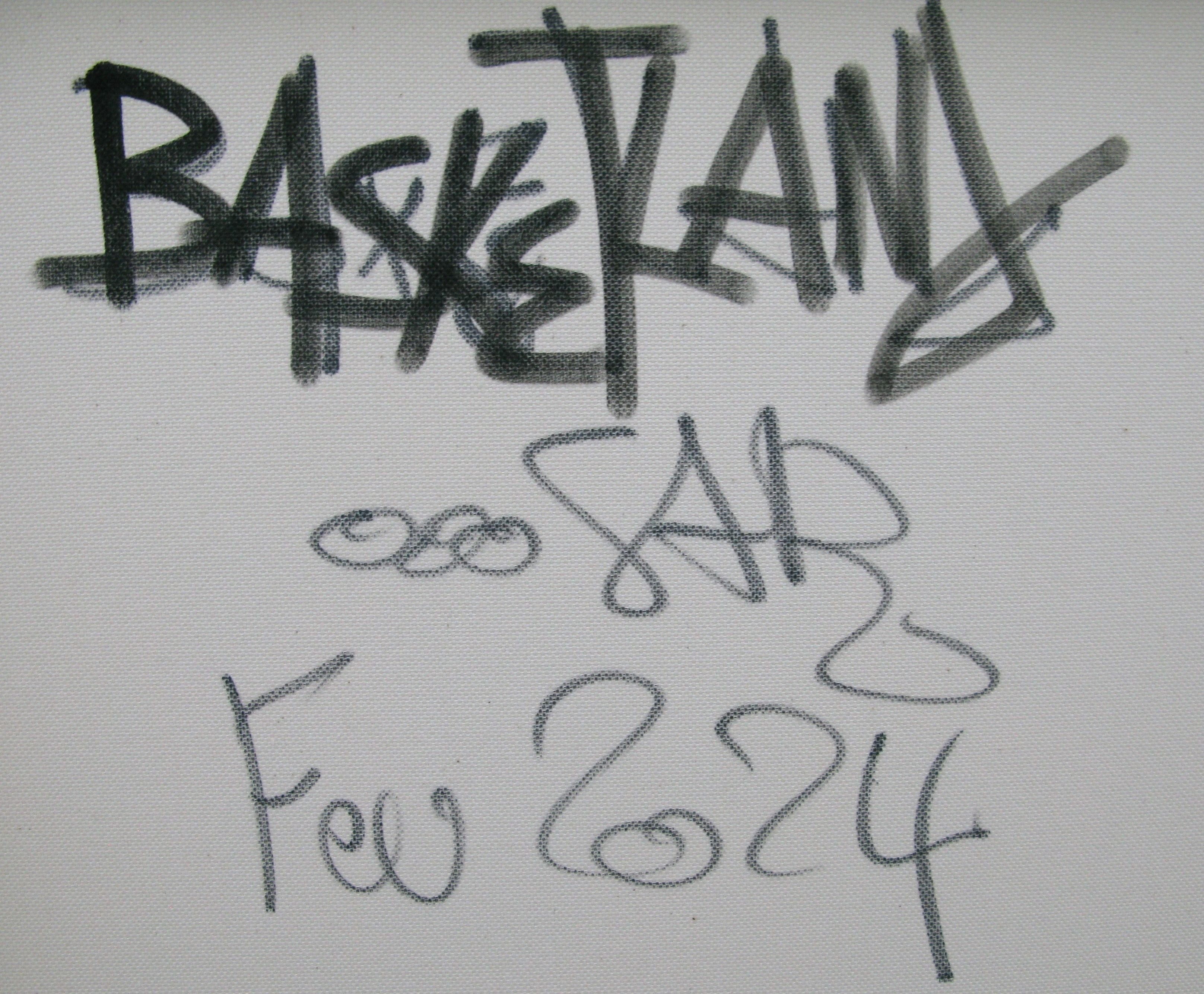Tableau de RICO SAB a pour titre  Basketeam style street pop art, street art dim : RICO SABprix:1350