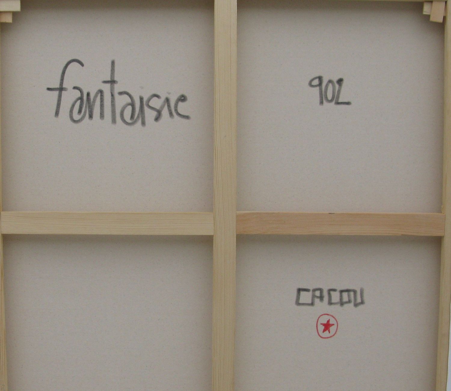 Tableau de CACOU a pour titre  FANTAISIE style graphique dim : CACOUprix:550