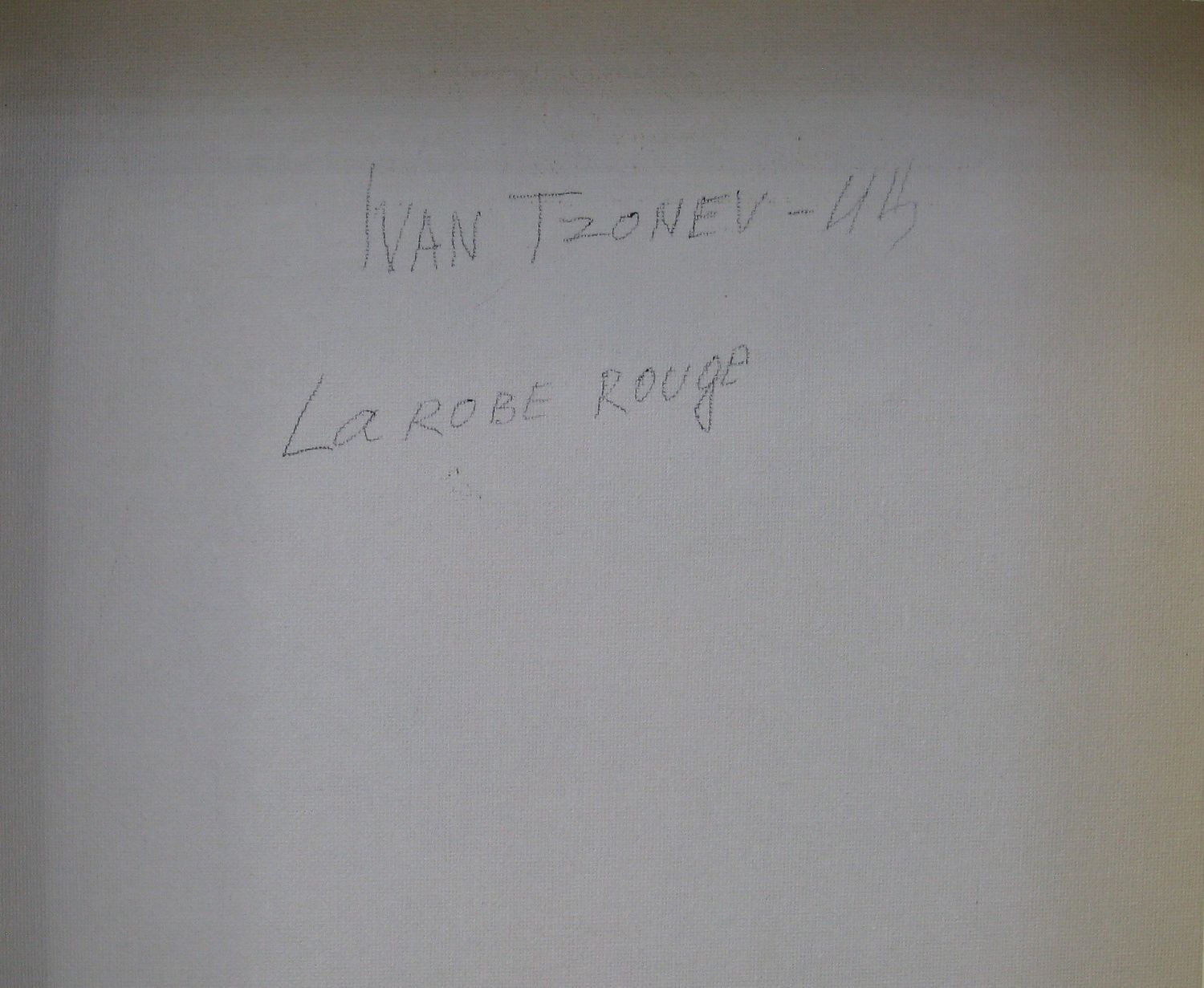Tableau de IVAN TZONEV a pour titre  La robe rouge style figuratif dim : IVAN TZONEVprix:160