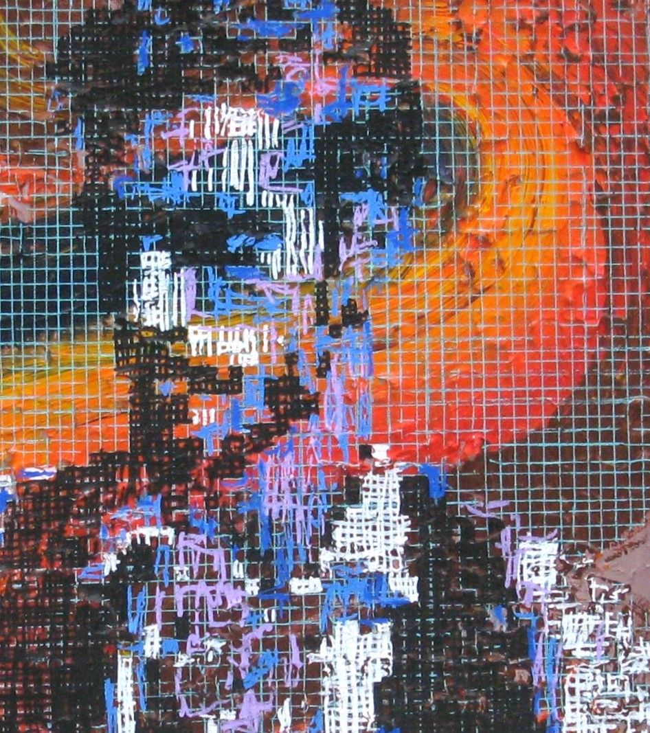 Tableau de NICOLAS JESBAC a pour titre  REAPPROPRIATION HUMAINE TANGO 2 style figuratif, graphique dim : NICOLAS JESBACprix:380