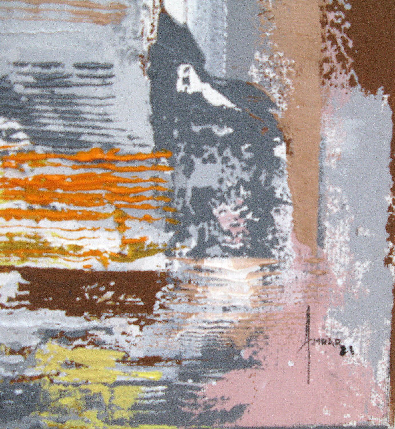 Tableau de FARID AMRAR a pour titre  Fluage style abstrait dim : FARID AMRARprix:200