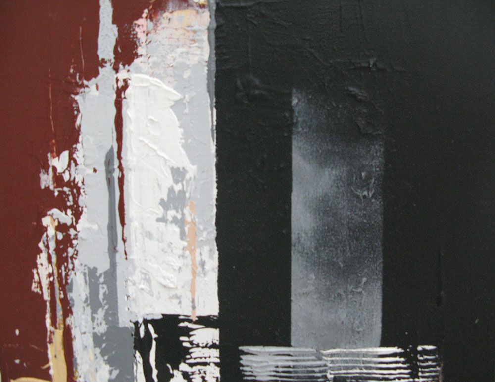 Tableau de FARID AMRAR a pour titre  Rupture de pierre style abstrait dim : FARID AMRARprix:200