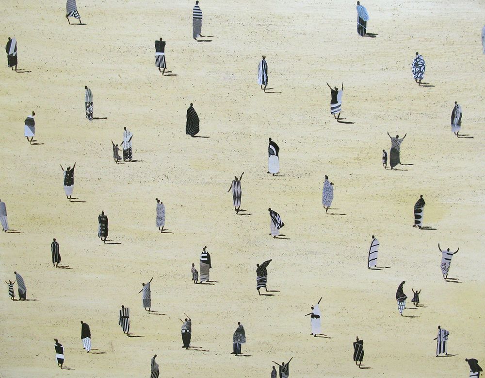 Tableau de MARCOS ZRIHEN NOWOTNY a pour titre  Africa black and white style figuratif dim : MARCOS ZRIHEN NOWOTNYprix:1000