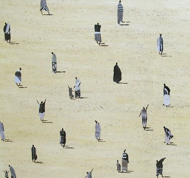Tableau de MARCOS ZRIHEN NOWOTNY a pour titre  Africa black and white style figuratif dim : MARCOS ZRIHEN NOWOTNYprix:1000