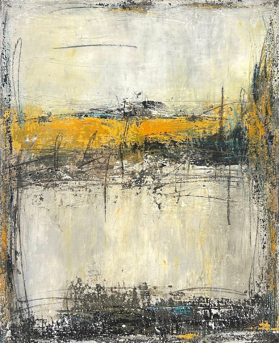 Tableau de TANIA CARRARA a pour titre  Nuances de nacre style abstrait dim : TANIA CARRARAprix:950