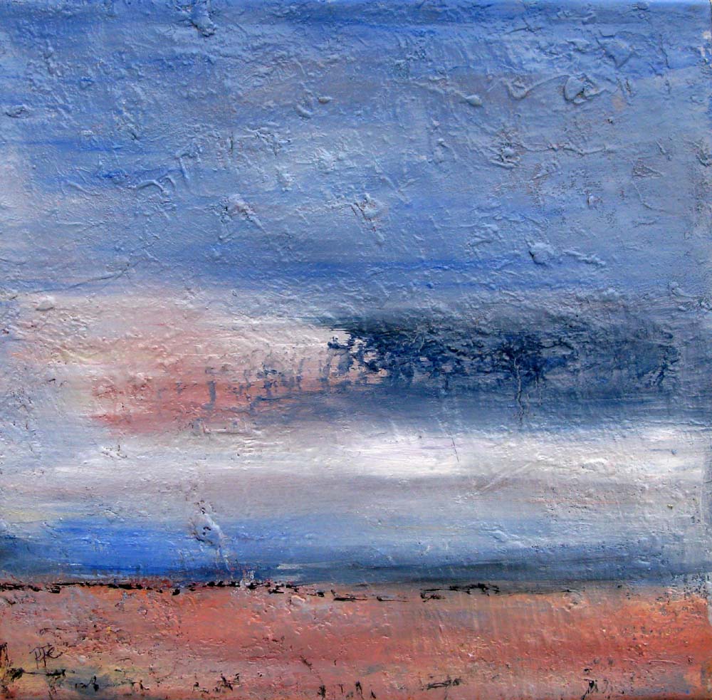 Tableau de PASCALE JACQUEMOND a pour titre  Brumes style abstrait dim : PASCALE JACQUEMONDprix:190
