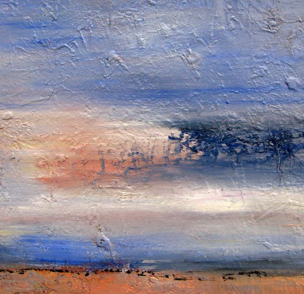 Tableau de PASCALE JACQUEMOND a pour titre  Brumes style abstrait dim : PASCALE JACQUEMONDprix:190