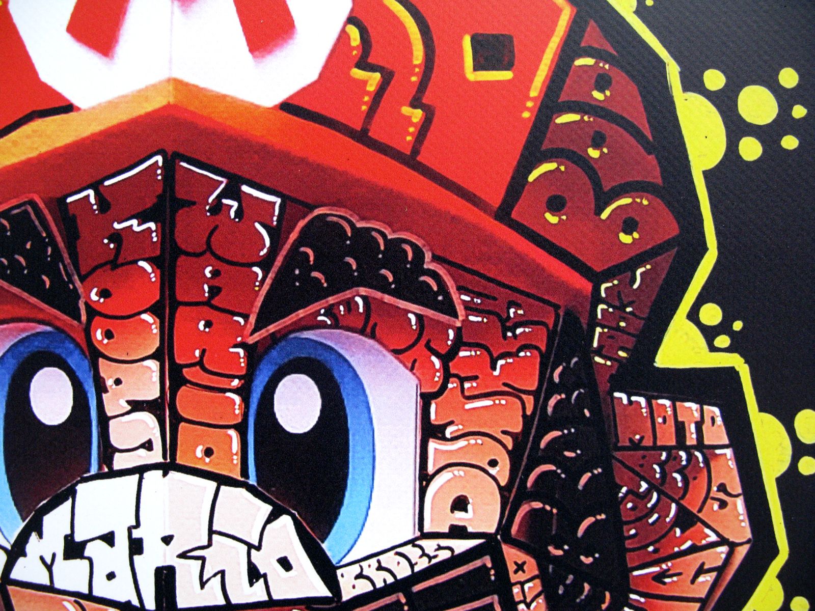Editions d'art de BLACH a pour titre  Mario style graffiti, street pop art dim : BLACHprix:150