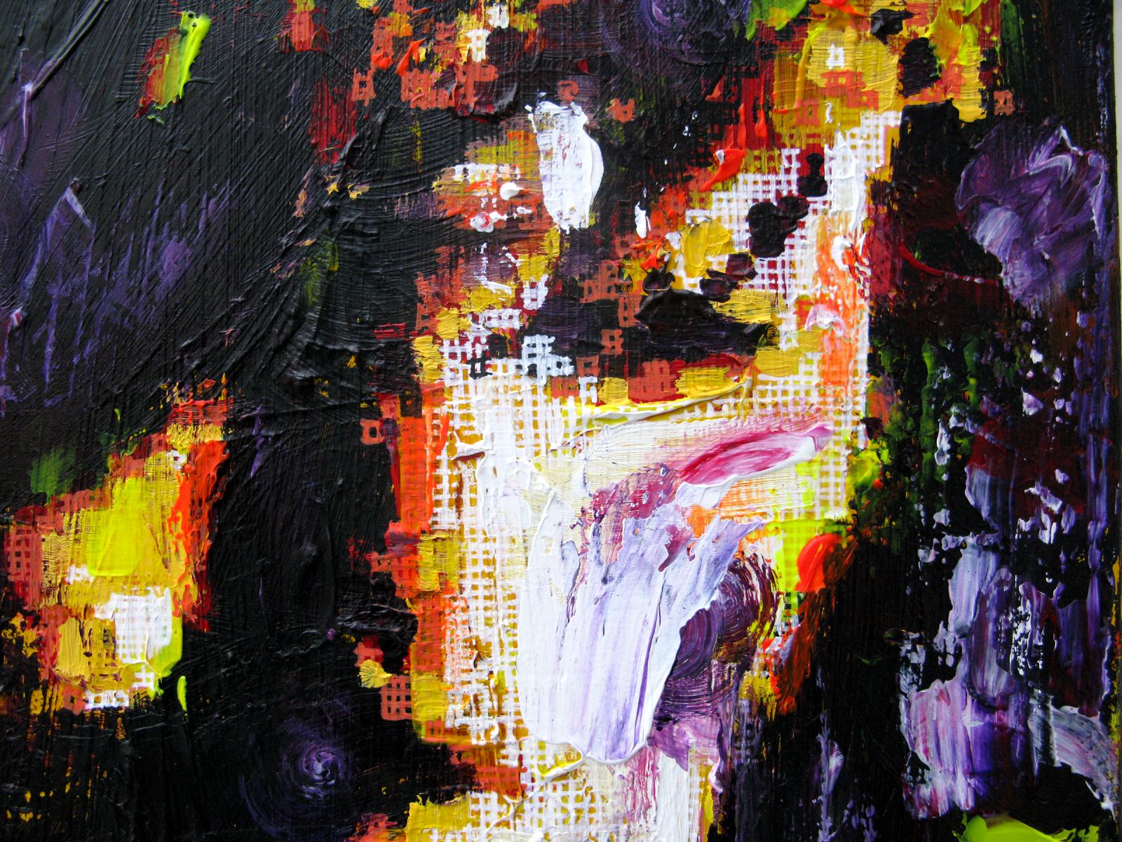 Tableau de NICOLAS JESBAC a pour titre  Réappropriation Humaine-Visage de ville 2 style street art dim : NICOLAS JESBACprix:280