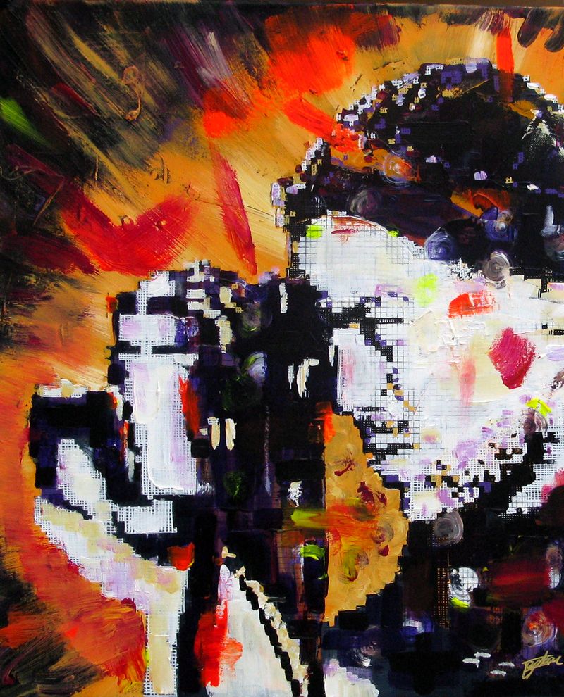 Tableau de NICOLAS JESBAC a pour titre  Caption style street art dim : NICOLAS JESBACprix:600