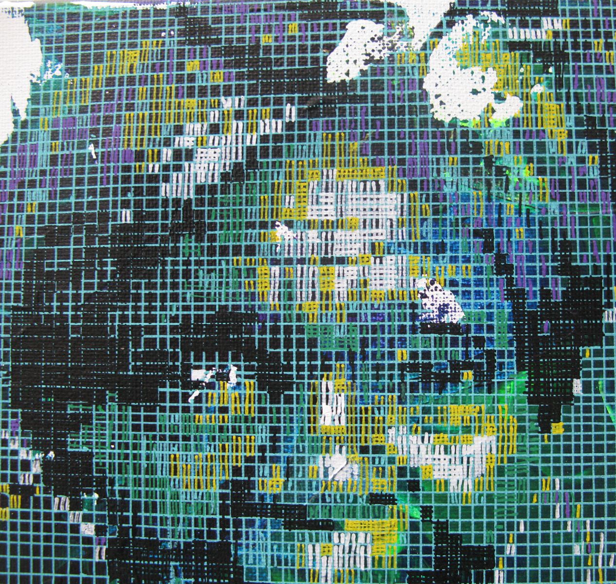 Tableau de NICOLAS JESBAC a pour titre  Réappropriation Humaine-Sage 1 style street art dim : NICOLAS JESBACprix:100