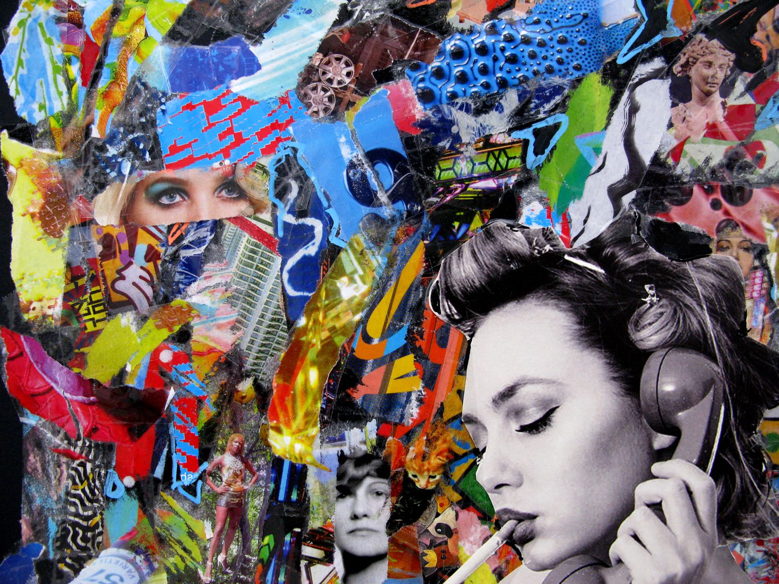 Tableau de FLOREPEA a pour titre  Scrolling style graphique dim : FLOREPEAprix:450