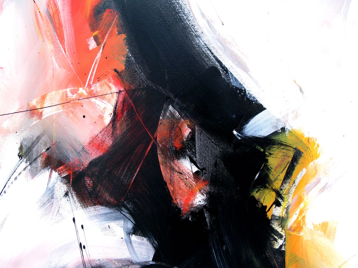 Tableau de JIHEM a pour titre  Darkside of the Painters'soul style abstrait dim : JIHEMprix:800