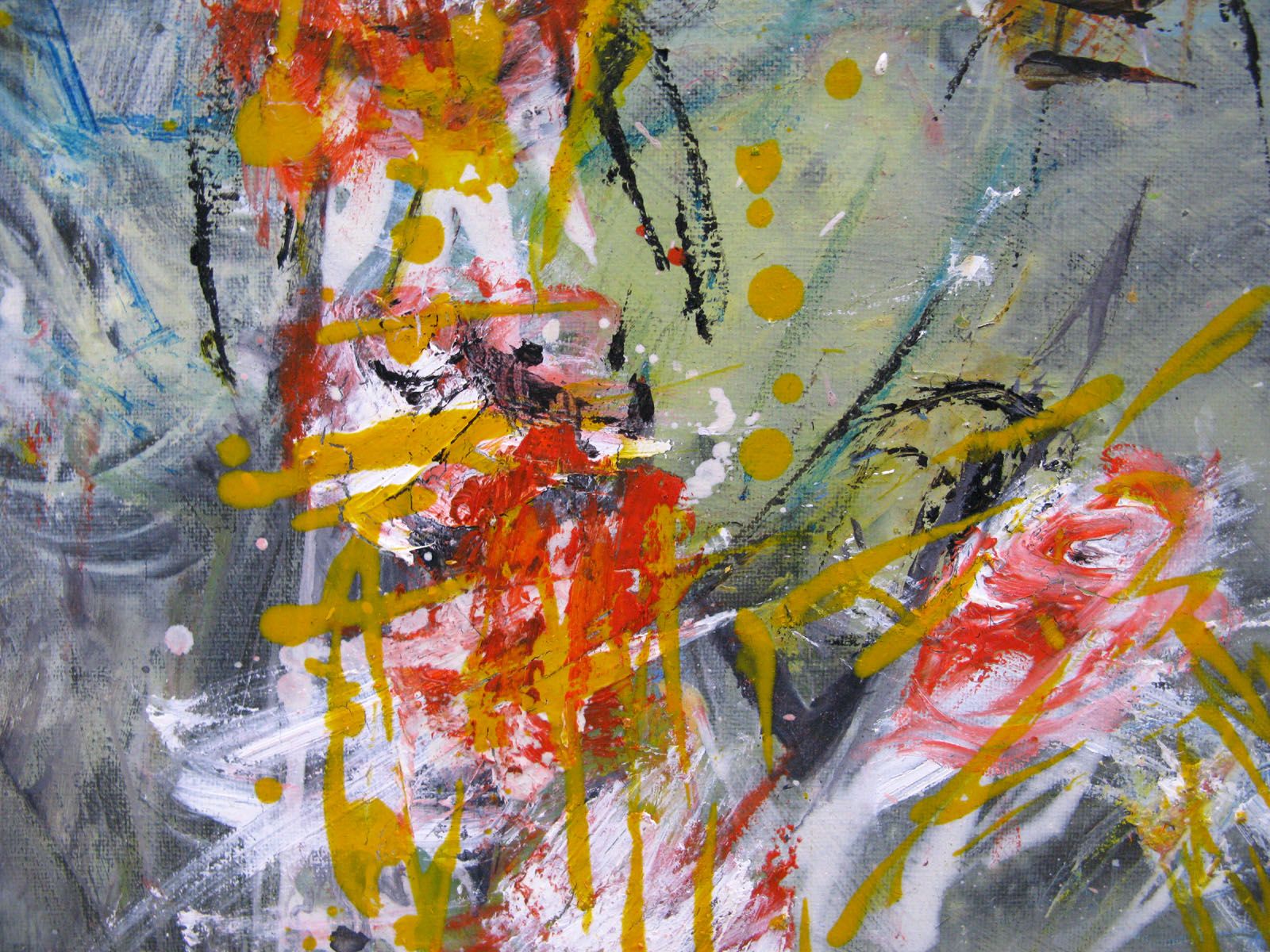Tableau de RINGER HERVE a pour titre  SANS TITRE style abstrait dim : RINGER HERVEprix:160